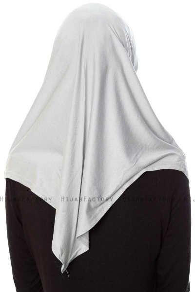 Mia - Hijab Al Amira Grigio Chiaro One-Piece - Ecardin