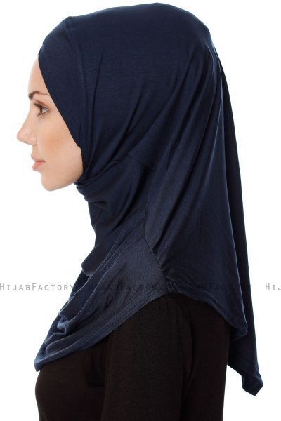 Mia - Hijab Al Amira Blu Navy One-Piece - Ecardin