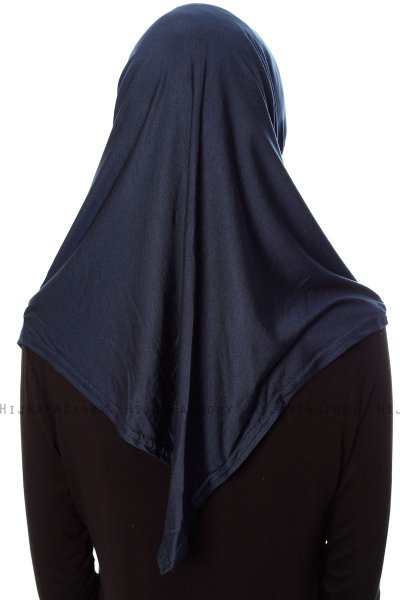Mia - Hijab Al Amira Blu Navy One-Piece - Ecardin