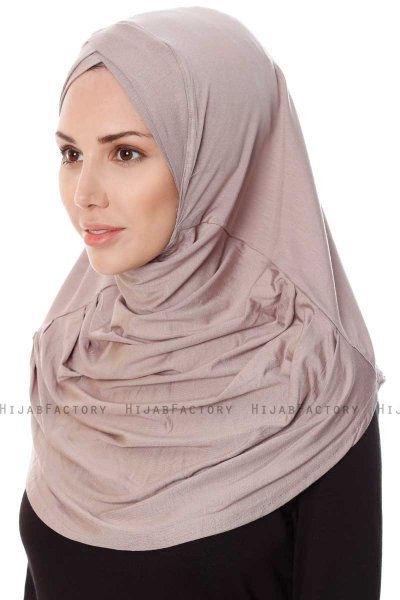 Mia - Hijab Al Amira Grigio Pietra One-Piece - Ecardin