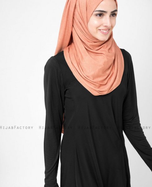 Muted Clay Mörkrosa Viskos Jersey Hijab 5VA23a