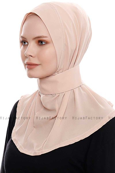 Narin - Hijab Crepe Pratico One Piece Beige