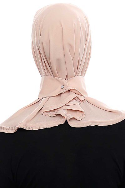 Narin - Hijab Crepe Pratico One Piece Beige