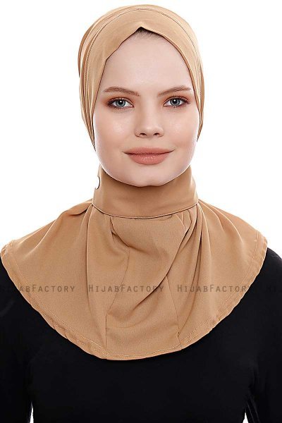 Narin - Hijab Crepe Pratico One Piece Camel