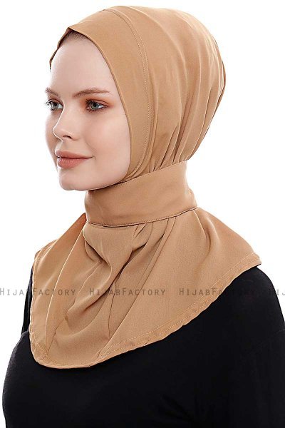 Narin - Hijab Crepe Pratico One Piece Camel