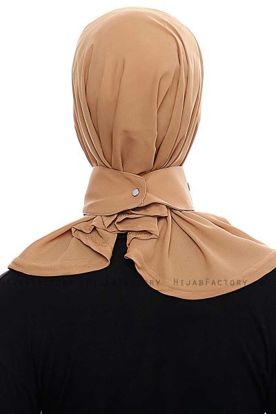Narin - Hijab Crepe Pratico One Piece Camel
