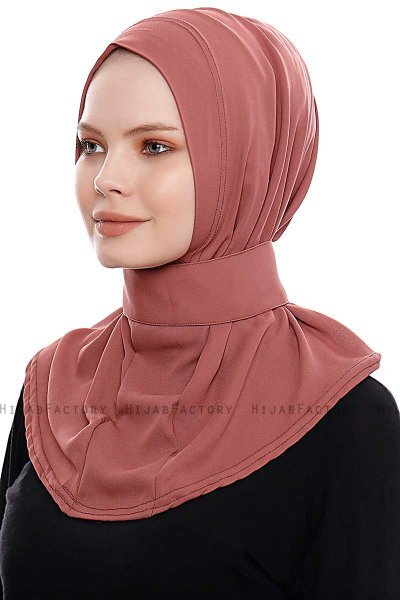 Narin - Hijab Crepe Pratico One Piece Clay