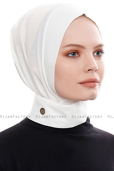 Narin - Hijab Crepe Pratico One Piece Creme