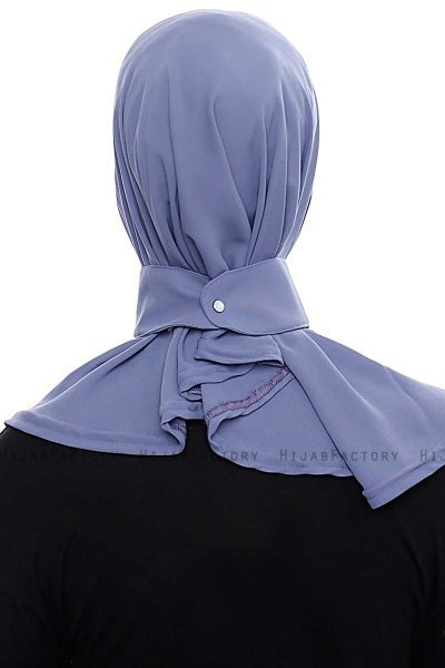 Narin - Hijab Crepe Pratico One Piece Indaco