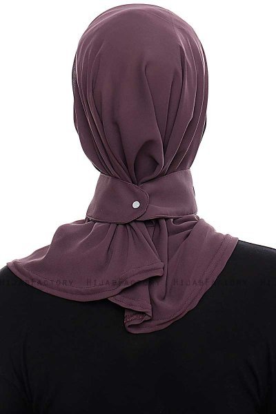 Narin - Hijab Crepe Pratico One Piece Viola