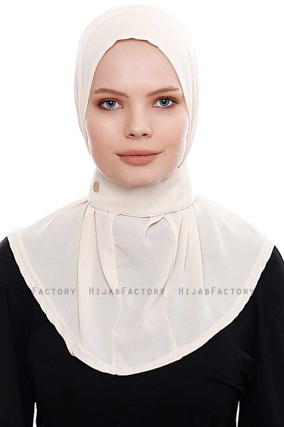 Narin - Hijab Crepe Pratico One Piece Beige Chiaro