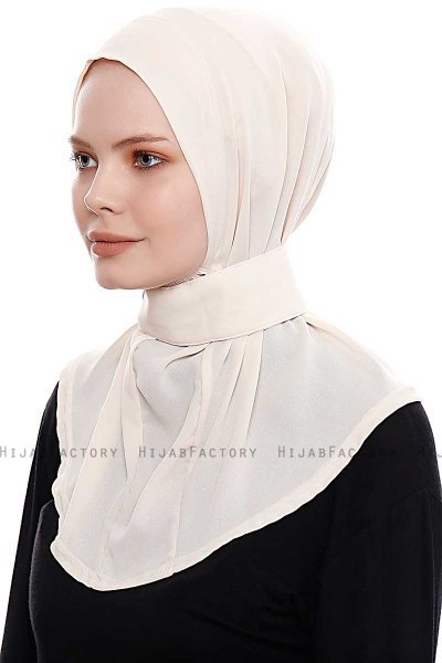 Narin - Hijab Crepe Pratico One Piece Beige Chiaro