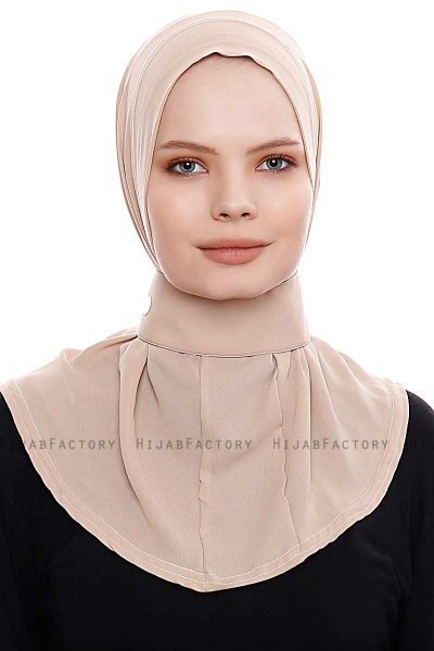 Narin - Hijab Crepe Pratico One Piece Caramello Chiaro