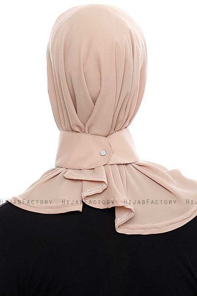 Narin - Hijab Crepe Pratico One Piece Caramello Chiaro