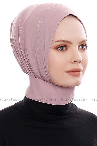 Narin - Hijab Crepe Pratico One Piece Rosa Scuro