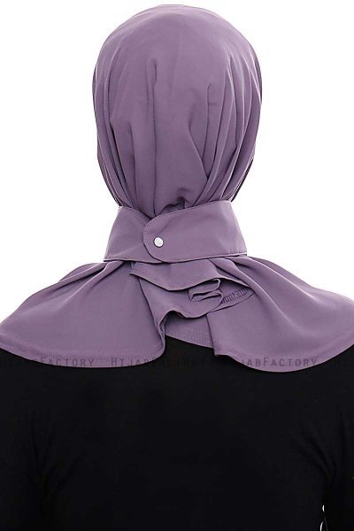 Narin - Hijab Crepe Pratico One Piece Prugna