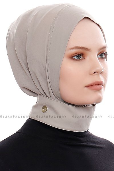Narin - Hijab Crepe Pratico One Piece Sabbia