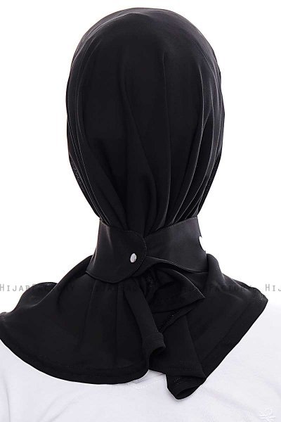 Narin - Hijab Crepe Pratico One Piece Nero