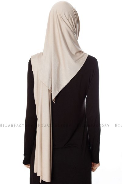 Naz - Hijab Pratico One Piece Taupe Chiaro & Beige Chiaro - Ecardin