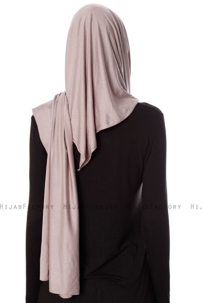 Naz - Hijab Pratico One Piece Grigio Pietra & Rosa Antico - Ecardin