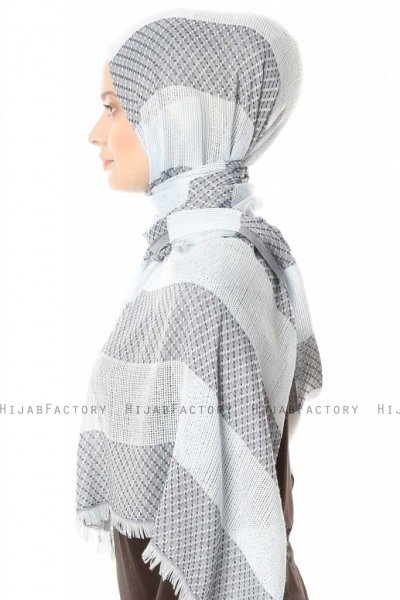 Necla - Hijab Blu Due Colori - Özsoy