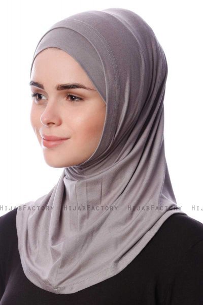 Nehir - Hijab 2-Piece Al Amira Grigio Chiaro