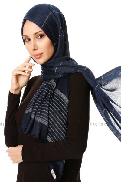 Nihal - Hijab Blu Navy - Özsoy