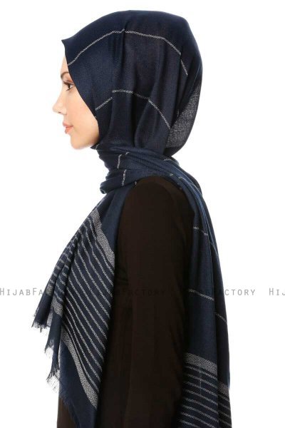 Nihal - Hijab Blu Navy - Özsoy