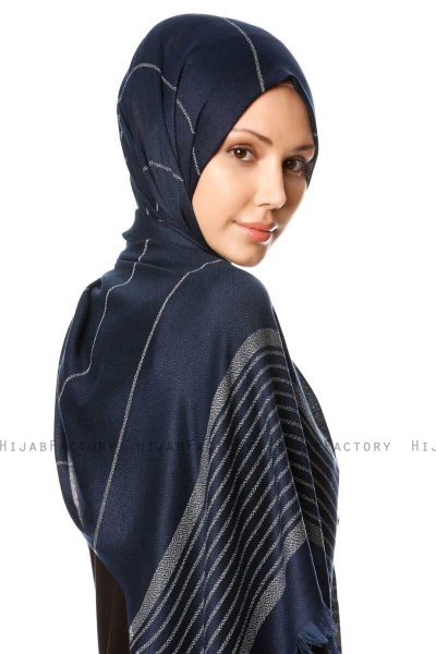 Nihal - Hijab Blu Navy - Özsoy