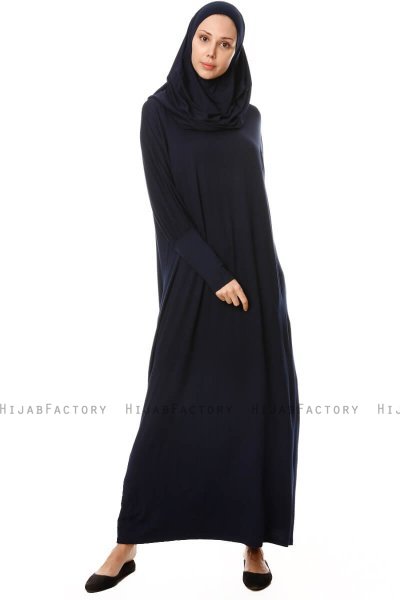 Nisa - Vestito Da Preghiera Blu Navy - Miss Halima