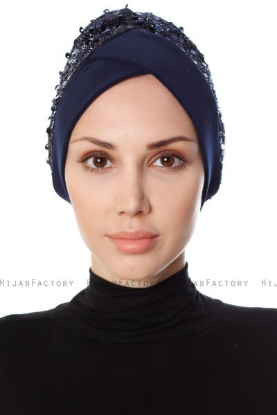 Nurten - Turbante Blu Navy