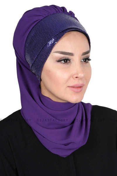 Olga - Hijab Pratico Viola & Viola