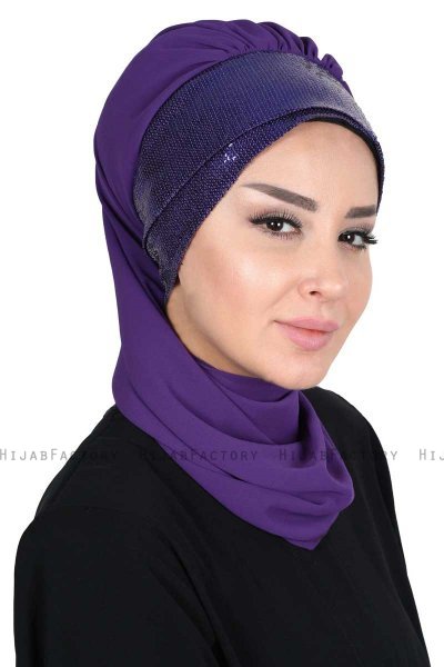 Olga - Hijab Pratico Viola & Viola