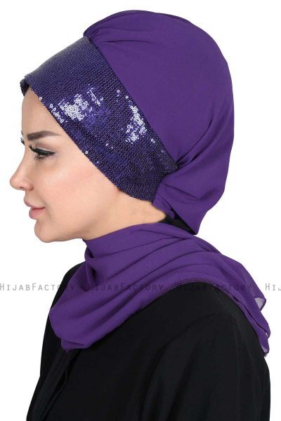 Olga - Hijab Pratico Viola & Viola
