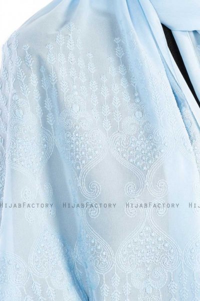 Özlem Ljusblå Hijab Sjal Madame Polo 130004-5