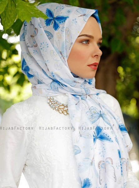 Parwin - Hijab Fantasia Blu - Sal Evi