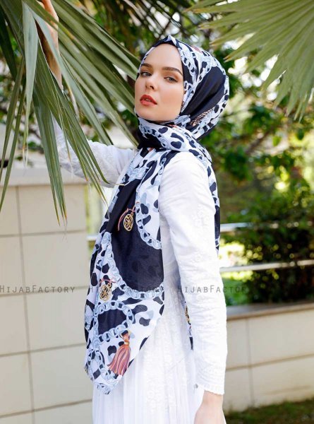 Peridot - Hijab Fantasia Grigio - Sal Evi