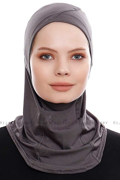 Pinar - Hijab Sport Antracite - Ecardin