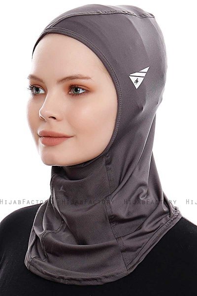 Pinar - Hijab Sport Antracite - Ecardin
