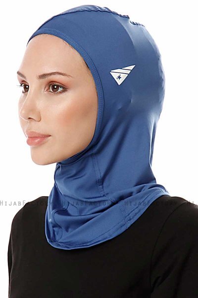 Pinar - Hijab Sport Blu - Ecardin