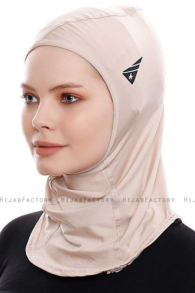 Pinar - Hijab Sport Taupe Chiaro - Ecardin