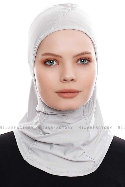 Pinar - Hijab Sport Grigio Chiaro - Ecardin