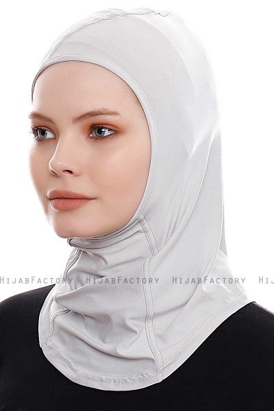 Pinar - Hijab Sport Grigio Chiaro - Ecardin