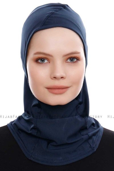 Pinar - Hijab Sport Blu Navy - Ecardin