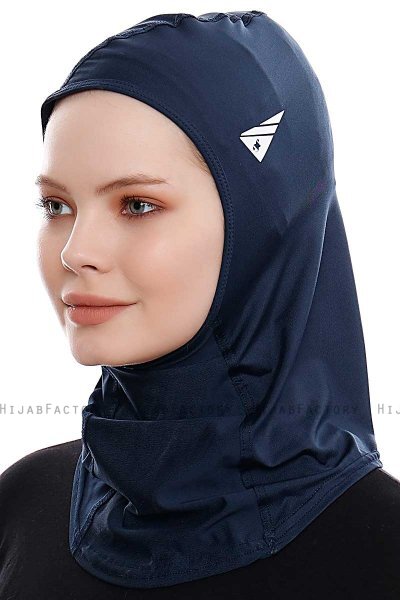 Pinar - Hijab Sport Blu Navy - Ecardin