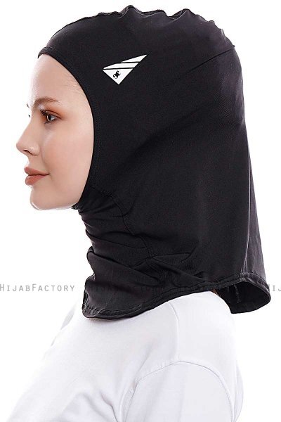 Pinar - Hijab Sport Nero - Ecardin