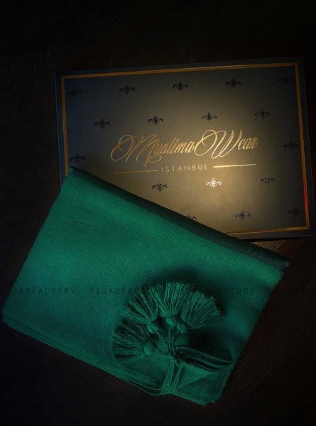 Queen Mörkgrön Hijab Sjal Muslima Wear 310105b