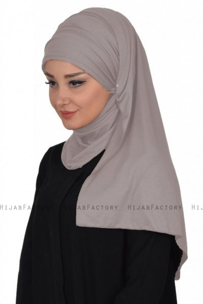 Rebecca - Turbante Di Cotone Taupe - Ayse Turban