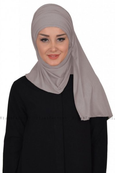 Rebecca - Turbante Di Cotone Taupe - Ayse Turban