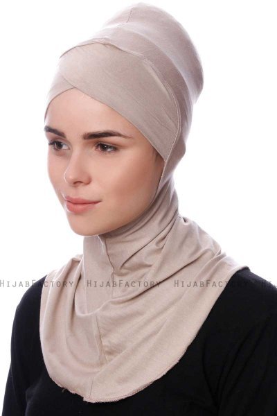 Safiye - Bonnet Ninja Taupe Chiaro - Ecardin